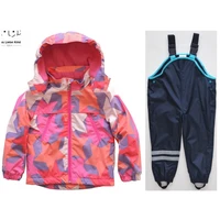 2020 coat fashion full top fashion real boy girl jacket baby spring and autumn plus pants children windbreaker childrens suit