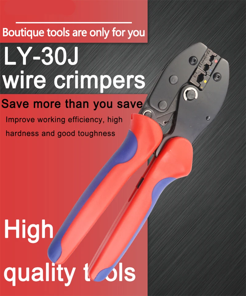 LY-30J обжимные инструменты плоскогубцы для 22-10 AWG 0 5-мм2 изолированные