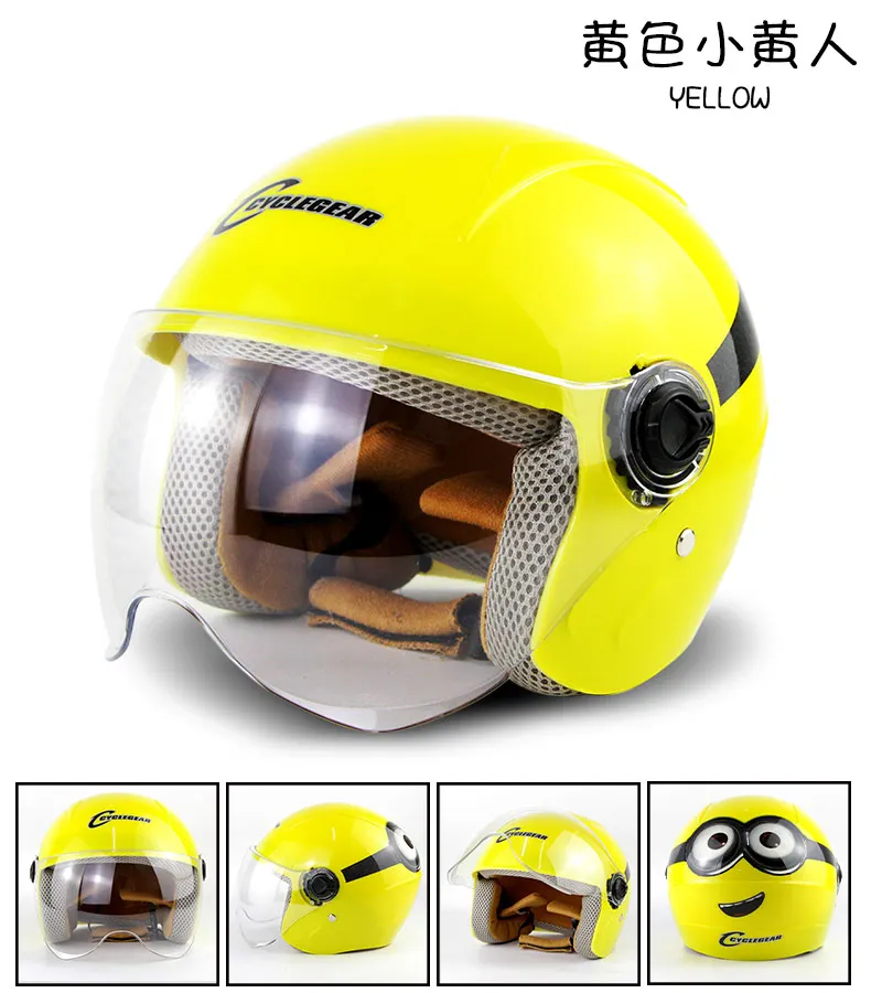 Детский шлем для скутера с милым козырьком открытый детей электрический