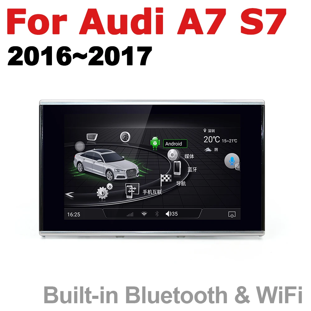 8 дюймов Android 7 0 Автомобильный мультимедийный плеер для Audi A7 S7 4G8 2016 ~ 2017 MMI радио gps