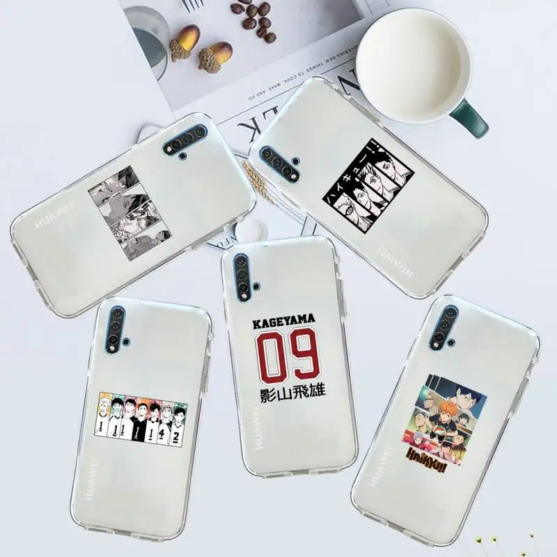 

Oya Haikyuu Love Volleyball Phone Case Transparent for Huawei honor P mate Y 20 30 40 10 8 5 6 7 9 i x c pro lite prime smart