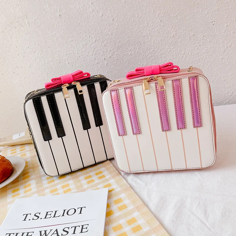 

Baguette Bag for Women 2020 New Fashion Women's Purse Piano Print Luxury Chain Cute Mobile Small Women's Shoulder Bag Leather