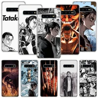 anime attack on titan eren phone case for samsung galaxy s20 fe s10 plus s21 s22 ultra s10e s9 s8 s7 edge j4 fundas cover