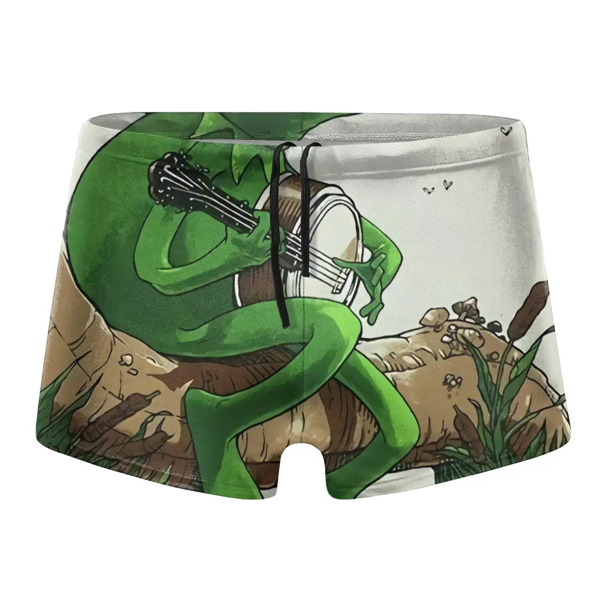 

FrogMale Printing Swimwear Boxer Shorts Sexy Swimming Nylon Breathable Built-In Beam Line Briefs Swimming Trunks Beach Wear