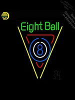 Neon Sign for Eight Ball Pool Bar Neon Bulb sign handcraft Real Glass outdoor lighting store Indoor Neon Sign Home Display Board