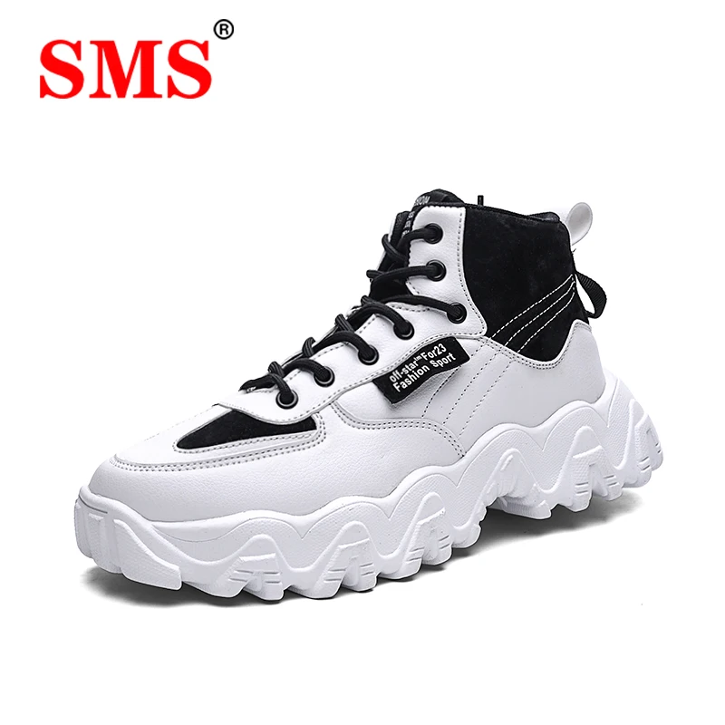 SMS Men Shoes Chunky Sneakers Fashion Platform Lace Up Running Breathable Vulcanize Casual Trainers Dad | Спорт и развлечения