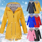 Женская ветровка, одежда для пеших прогулок, ветрозащитное уличное пальто, дождевик с капюшоном, женское длинное пальто для осени и зимы, 2020