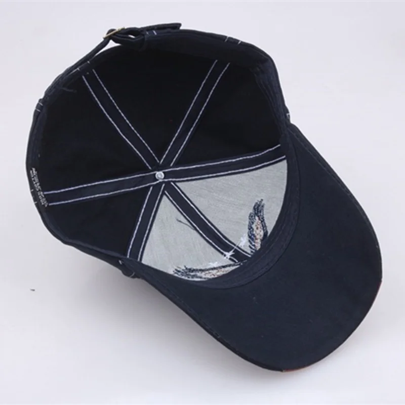 Новинка 2019 бейсболка с 3D вышивкой орла Мужская кепка в стиле хип хоп Плоские