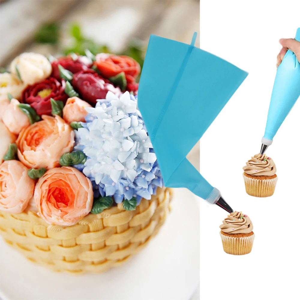 

26 Pcs/set Pastry Bag Tips Kitchen Diy Icing Piping Cream Reusable Pastry Bags And 24 Pcs Nozzle Set Cake Decorating Tools