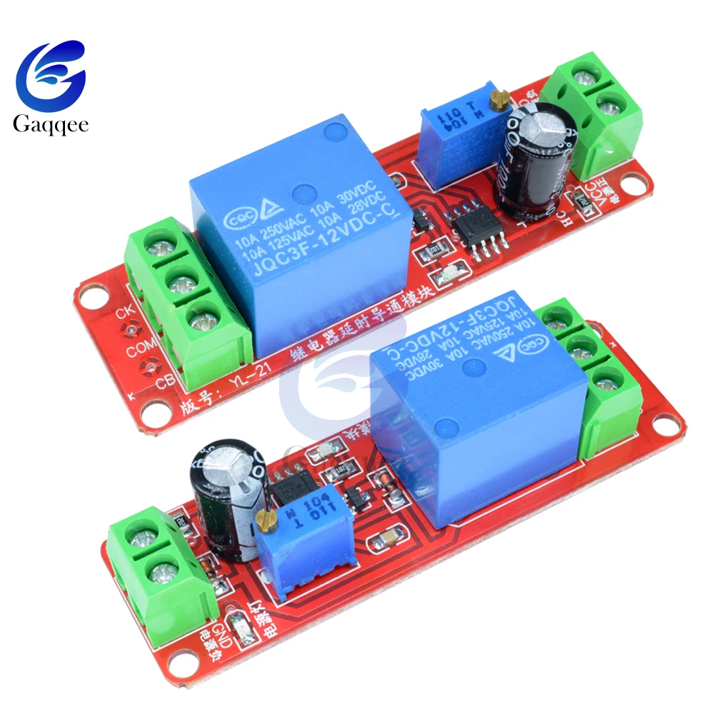 DC 12V 10A NE555 триггер таймер переключатель задержки подключения модуль регулируемое