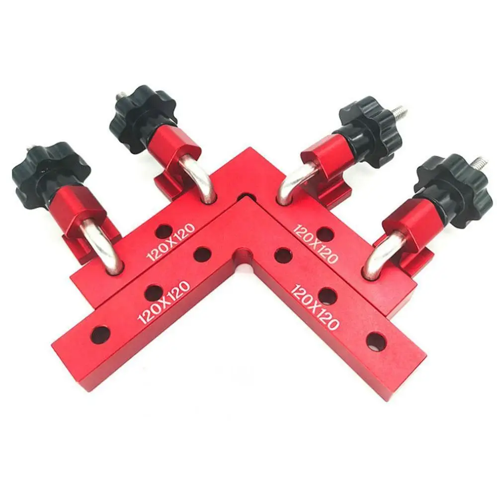 

90 Degrees L-Shaped Auxiliary Fixture Splicing board Ruler Positioning tool Woodworking Square Panel Fixed Carpenter's clip U0G3
