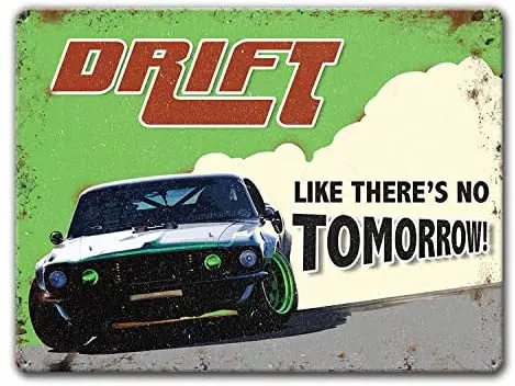 Плакат как будто нет завтра подарки для гаража мужчин винтажный автомобиль