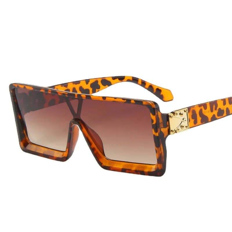 

Vintage Oversized Sun Glasses Female New Fashion Men Luxury Brand Square Sunglasses Ladies Big Frame Uv400 Shades Black