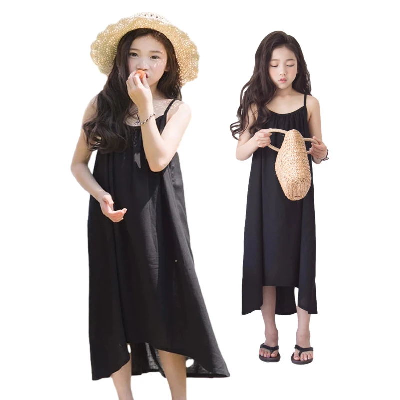 Платье для девочек 4-14 лет летнее с открытыми плечами оборками | Детская одежда и