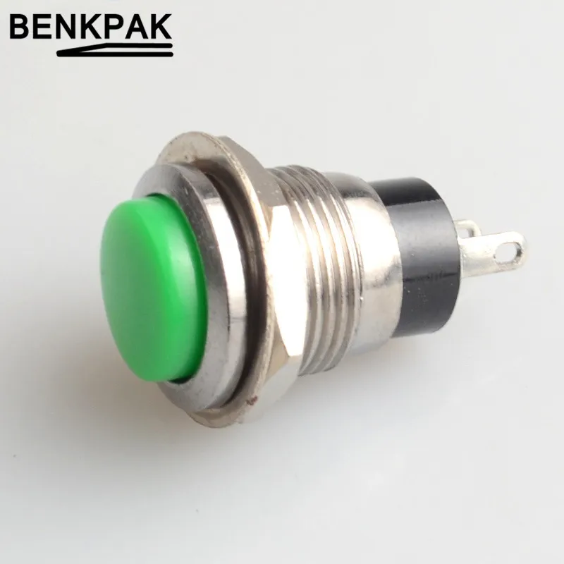 12 мм 2 контакта с пружинным возвратом самовозврата Мгновенный кнопочный