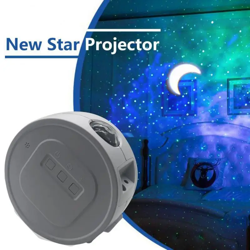 

LED Ocean Star Projection Light Moon Star Cloud Nebula Night Light Deep Sleep Starlight Starry Sky Projector Lights For Kids Hot