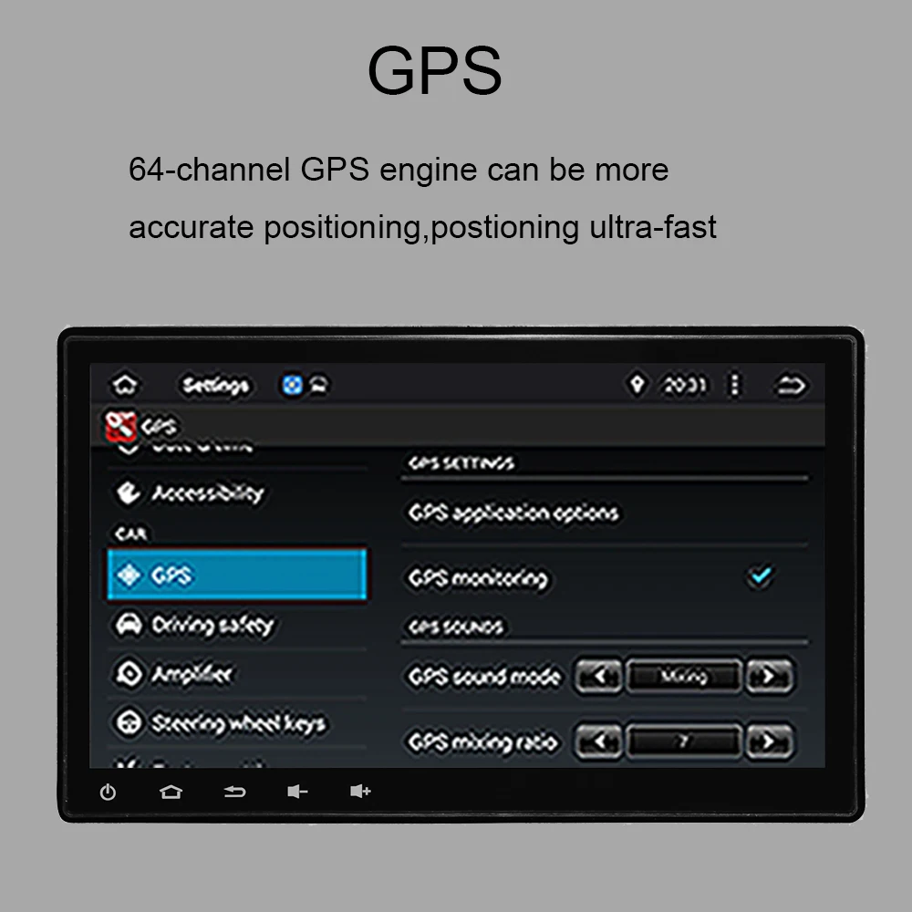 Автомобильный GPS-навигатор на Android 10 0 универсальный радиоприемник 1 дюйма стерео