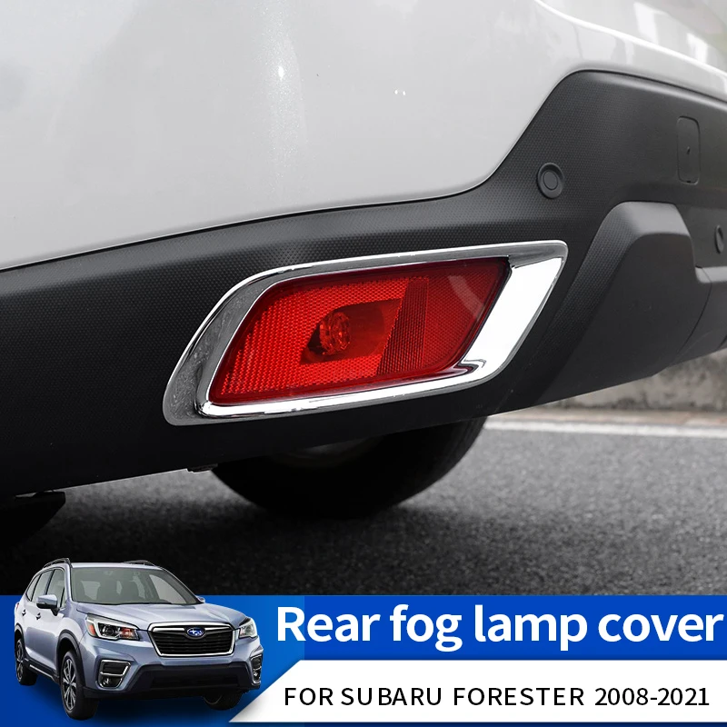 

ABS Fog Lamps Shade For Subaru Forester 2008 2009-2021 Front Grille Hoods Eyebrow Eye Wind Knife Cover Trim Accessories