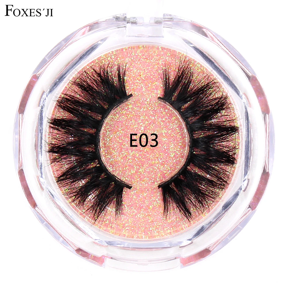 Ресницы FOXESJI норковые 3D, пушистые объемные ресницы с толстыми полосками, искусственные ресницы