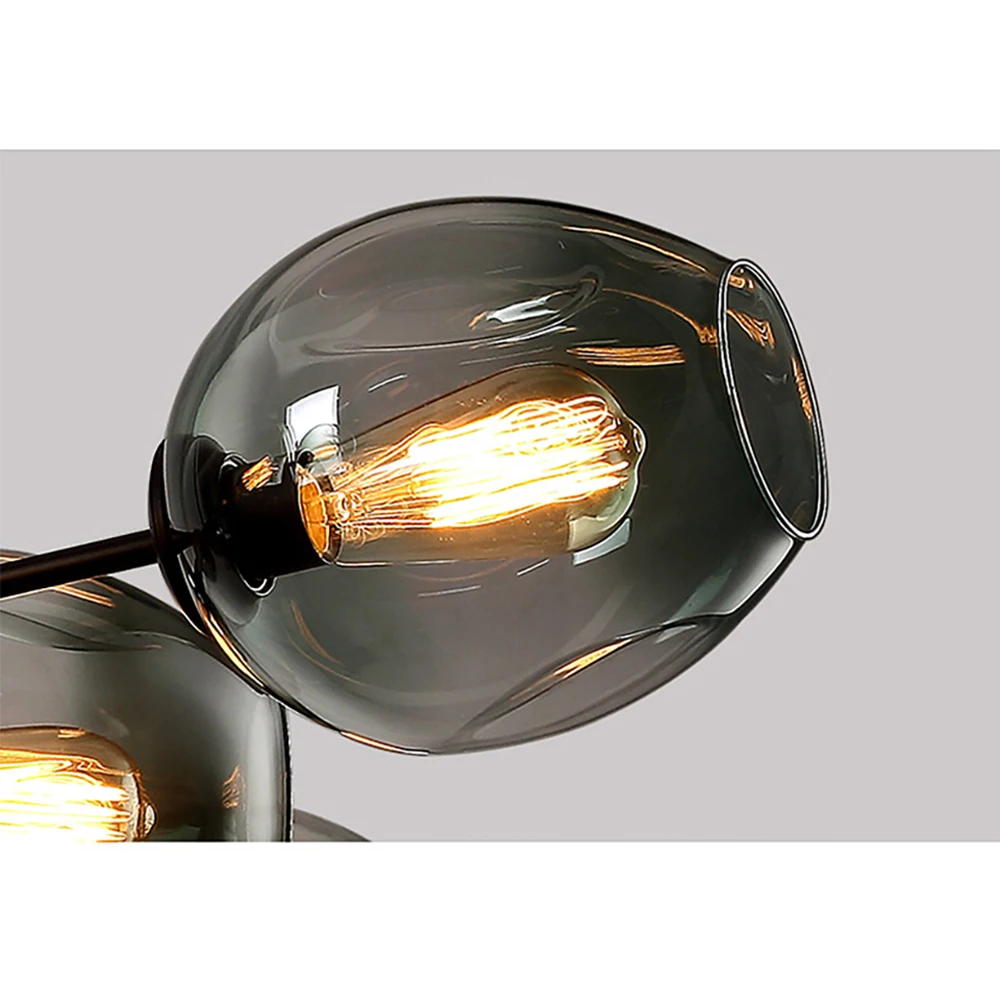 Скандинавское стекло светодиодный светильник-люстра Лофт домашний декор для