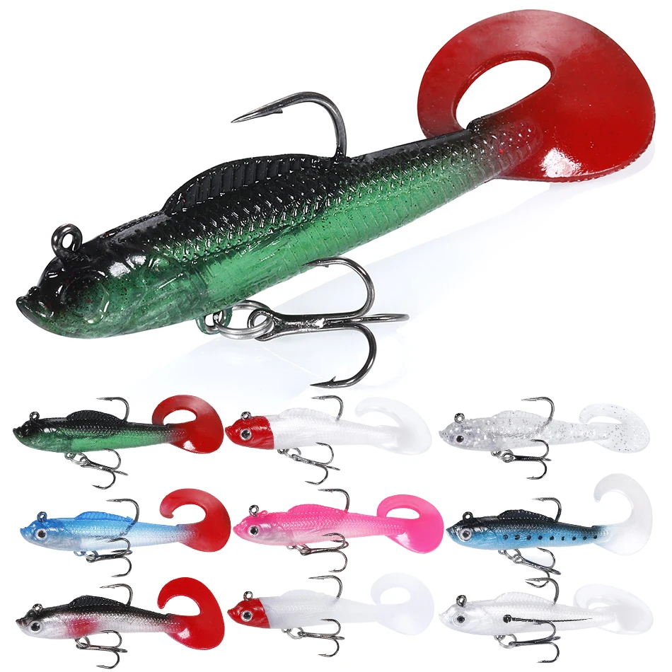 1 шт. Мягкая силиконовая рыболовная приманка 10 см/9 5 г | Спорт и развлечения