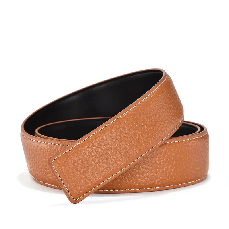 

No Buckle H Belts for Men Designer Luxury Brand Full High Quality Leather Cowskin fashion Waist Belts for Women Cowboy Waistband