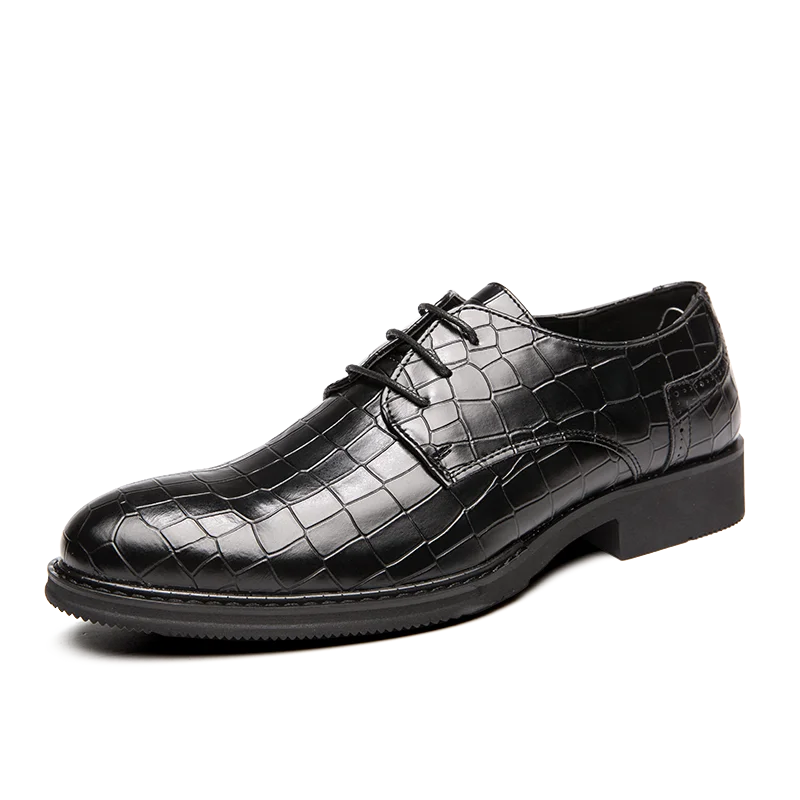 

Top Quality Oxford Shoes for Men Crocodile Pattern Leather Shoes Size38-47 Man Business Shoes Top Layer Cowhide Driving Shoes *