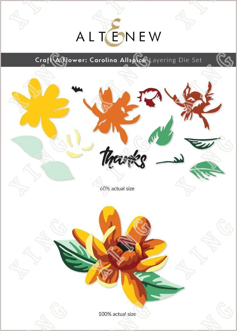

2022 Spring New Metal Cutting Dies Craft a Flower Carolina Allspice Layering Die Set Diy Scrapbooking Paper Card Decoration Mold