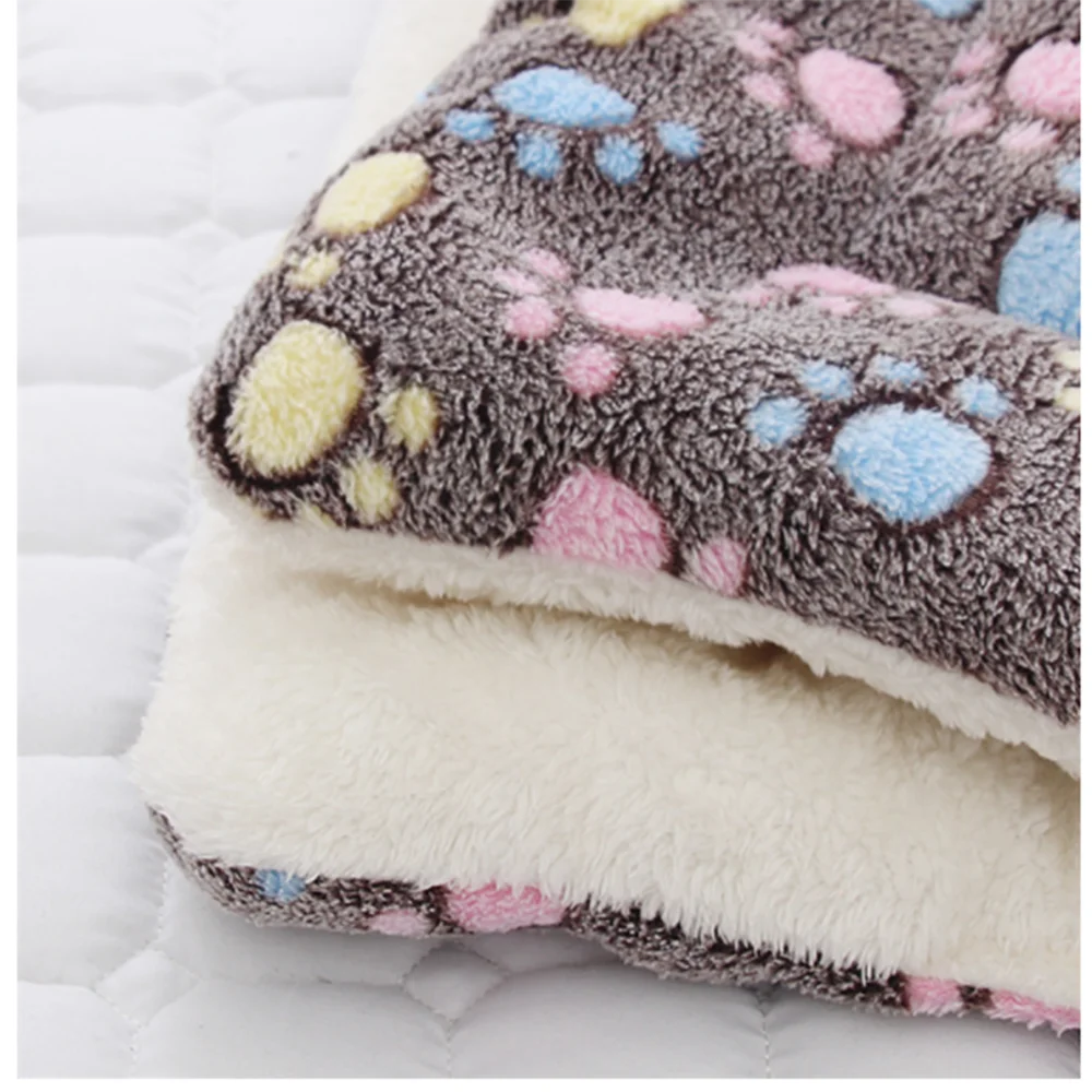 Одеяло для кошек и собак зимний Складной Теплый матрас домашних животных мягкая