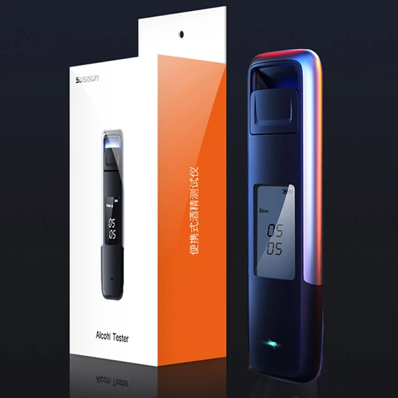 

Бесконтактный Алкотестер с цифровым дисплеем и USB-зарядкой