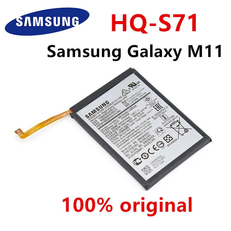 

SAMSUNG 100% Orginal HQ-S71 5000mAh High Quality Replacement Battery For Samsung Galaxy M11 Mobile phone Batteries