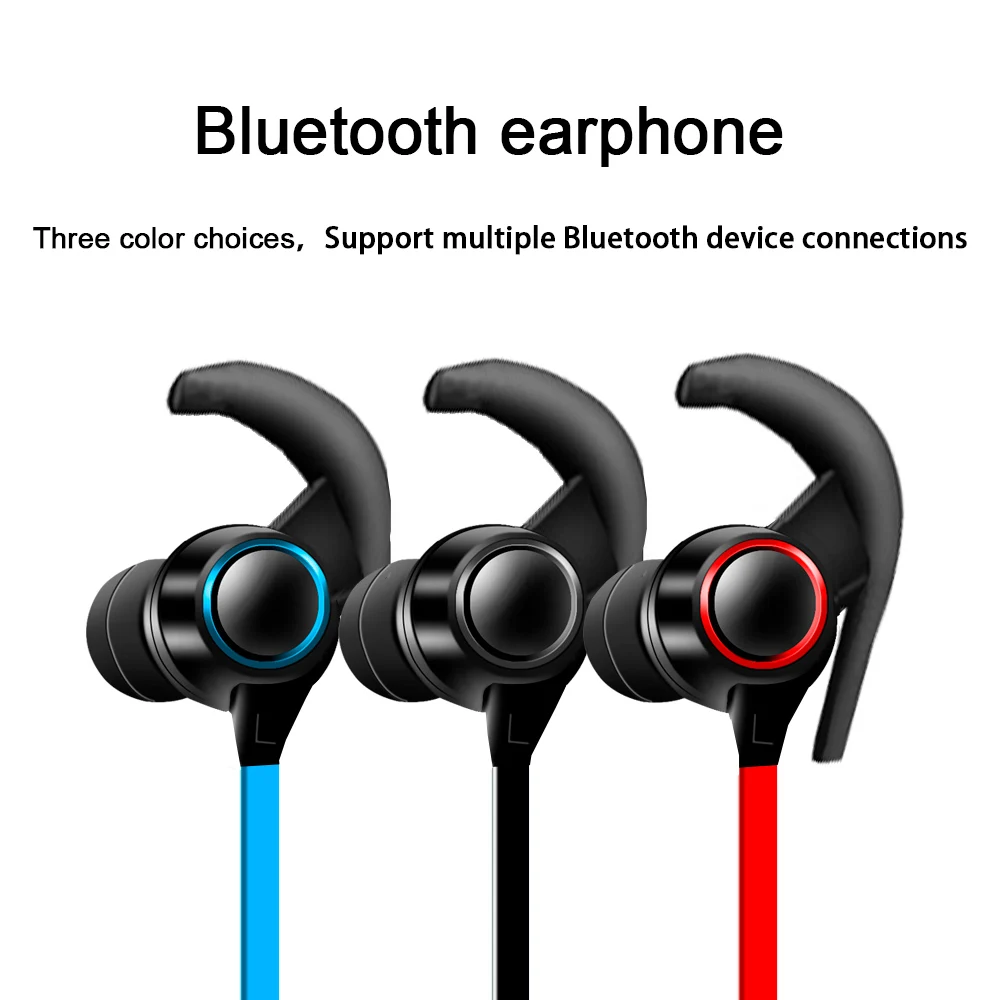 Новейшие Bluetooth V4.1 наушники с микрофоном беспроводные спортивные IPX4 стерео