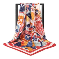 2021 spring and summer ladies luxury sunscreen 9090cm fashionable silk scarf wild beach shawl 100 silk scarf tulle wholesale