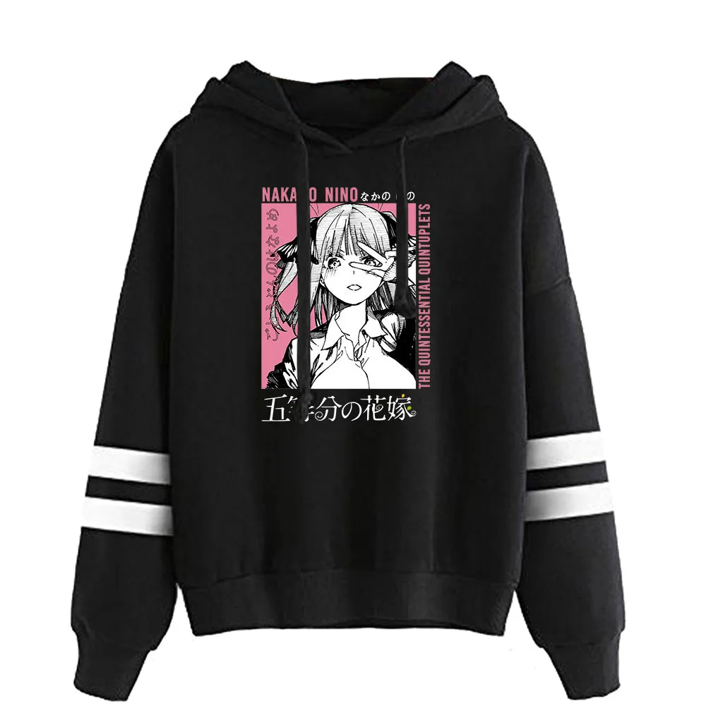 

2021 The Quintessential Quintuplets Parallel Bars Hoodie Sweatshirts Casual Spring Autumn Winter Letter Hooded Autumn Clothes
