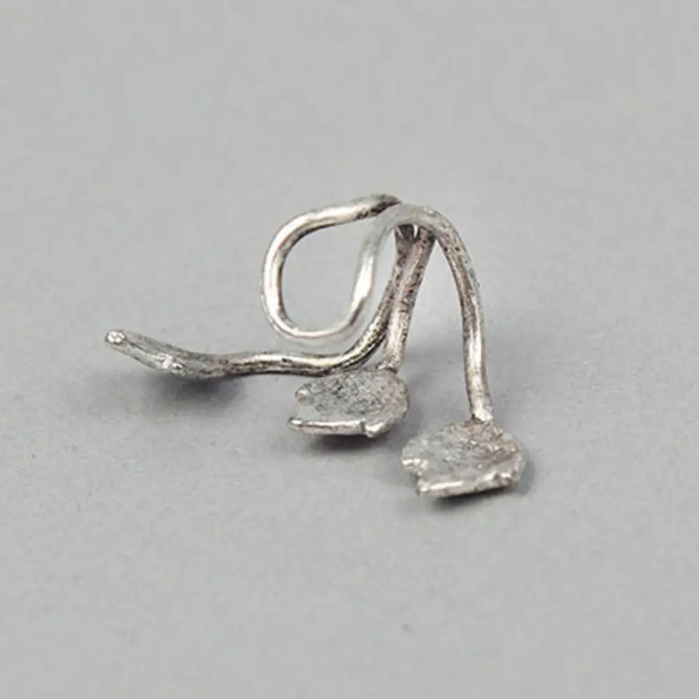 

Boucle d'oreille en alliage Vintage, 1 piece, Design de feuille, Clip de manchette d'oreille, bijoux Rock Vintage en cristal