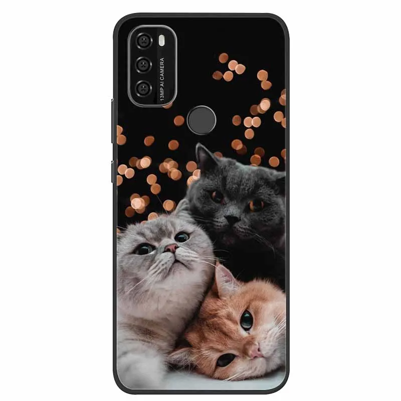 Чехол из мягкого силикона с крутым мультяшным принтом для телефона Blackview A70.