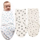 Спальное одеяло для новорожденного ребенка Nti чехол повышенной прочности из натуральный хлопок пеленают спальный мешок Толстая обмотка сна Одеяло хлопкоывй, 95% и более поздних версий хлопок