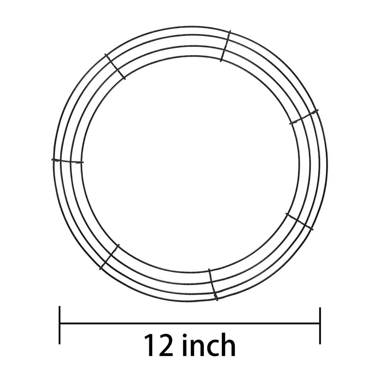 

Round Christmas Metal Iron Wreath Ring Frame DIY Wedding Xmas Party Door Decor BOM666