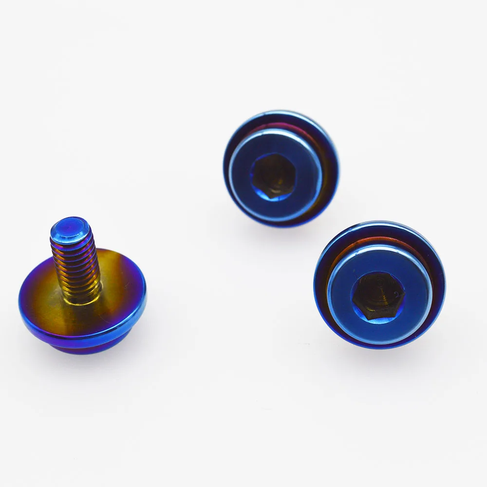 Сгоревший синий высокопроизводительный винт для титановой рамки номерного