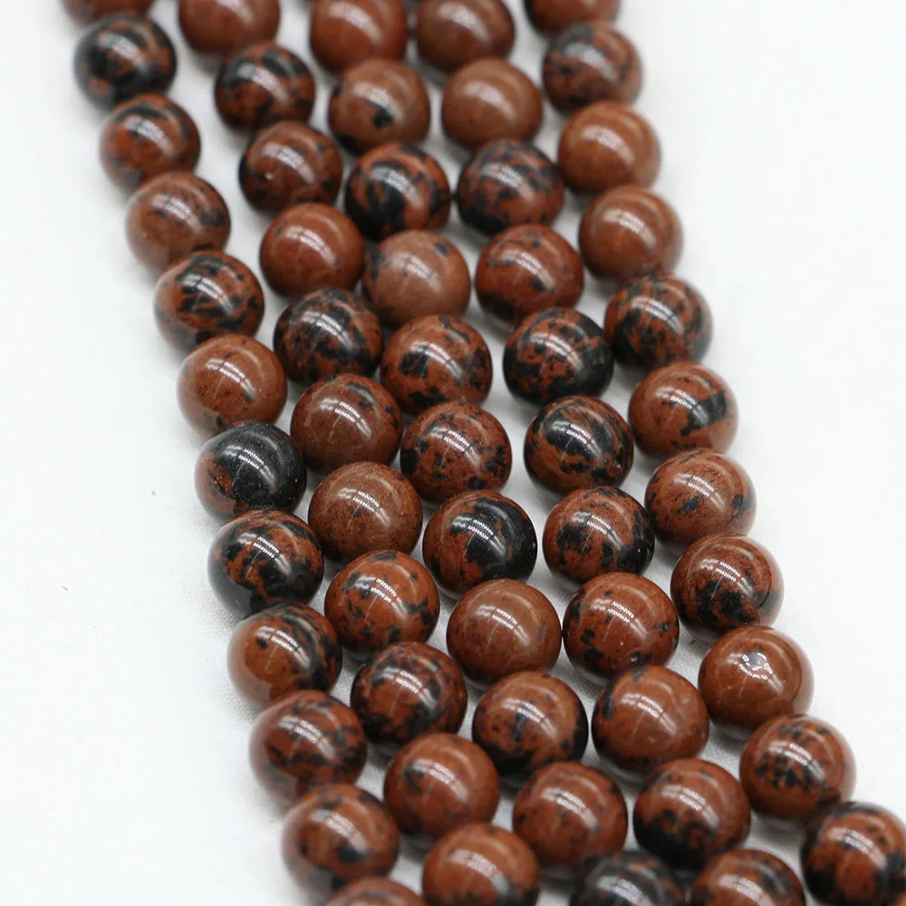 

4/6/8/10/12mm Natural Golden Swan Stone Jaspers Bead Round Loose Spacer Beads For Jewelry Making Findings DIY Bracelet Necklace