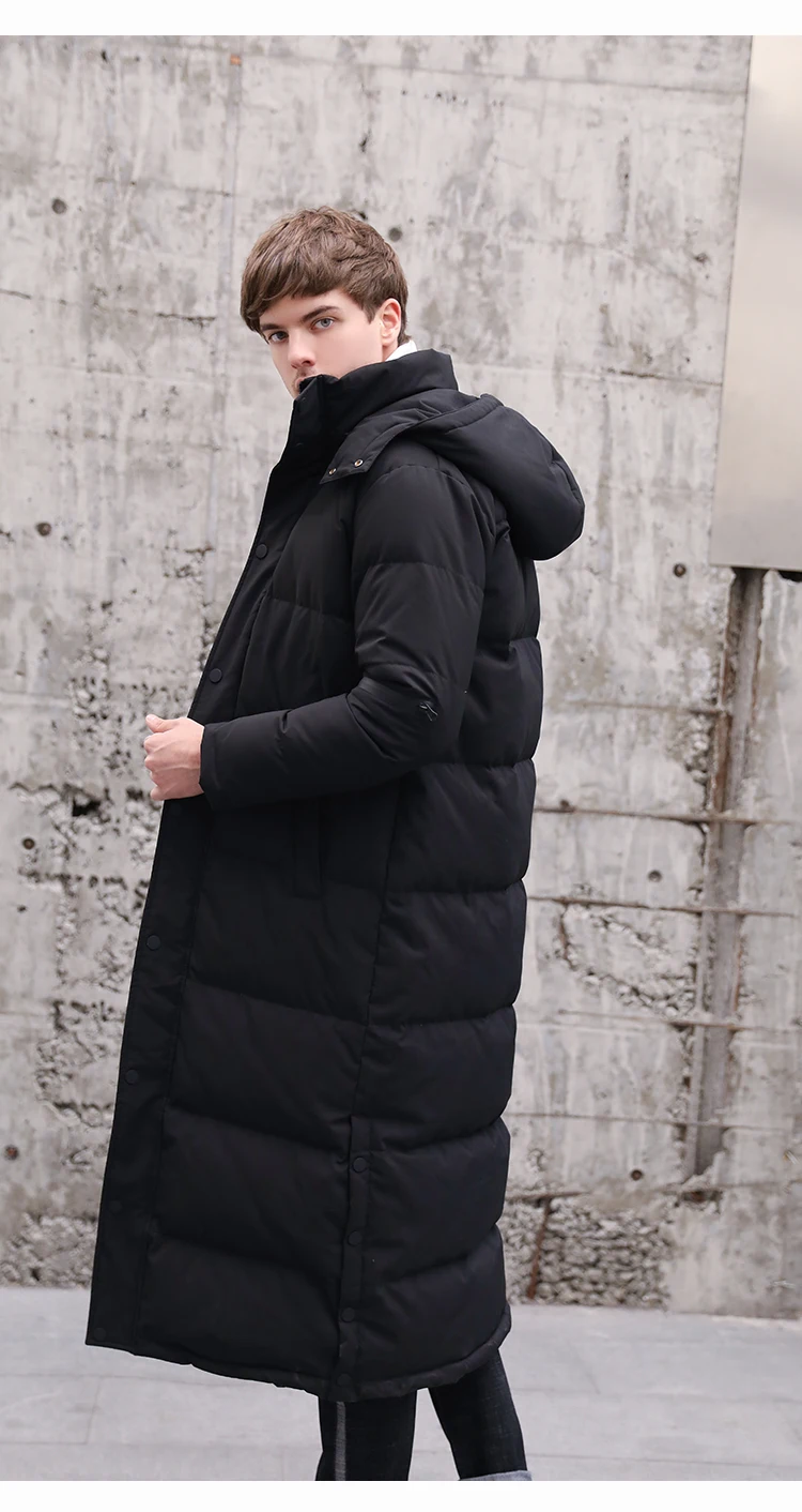 Мужская зимняя куртка плотная Теплая мужская на 20% утином пуху уличная одежда