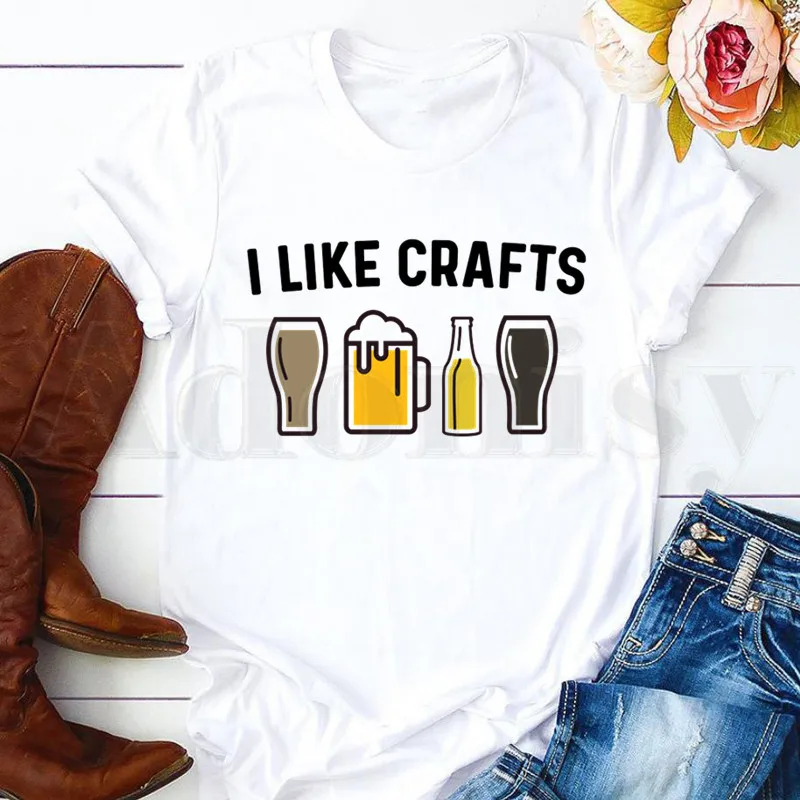 

Забавная уличная одежда пиво я его медсестра, повседневные женские топы с коротким рукавом, футболки, винтажные рубашки в стиле Харадзюку, ж...