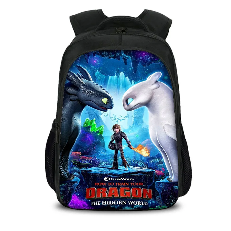 Рюкзак с 3D принтом Как приручить дракона Беззубика и светлой фурии|Мужские