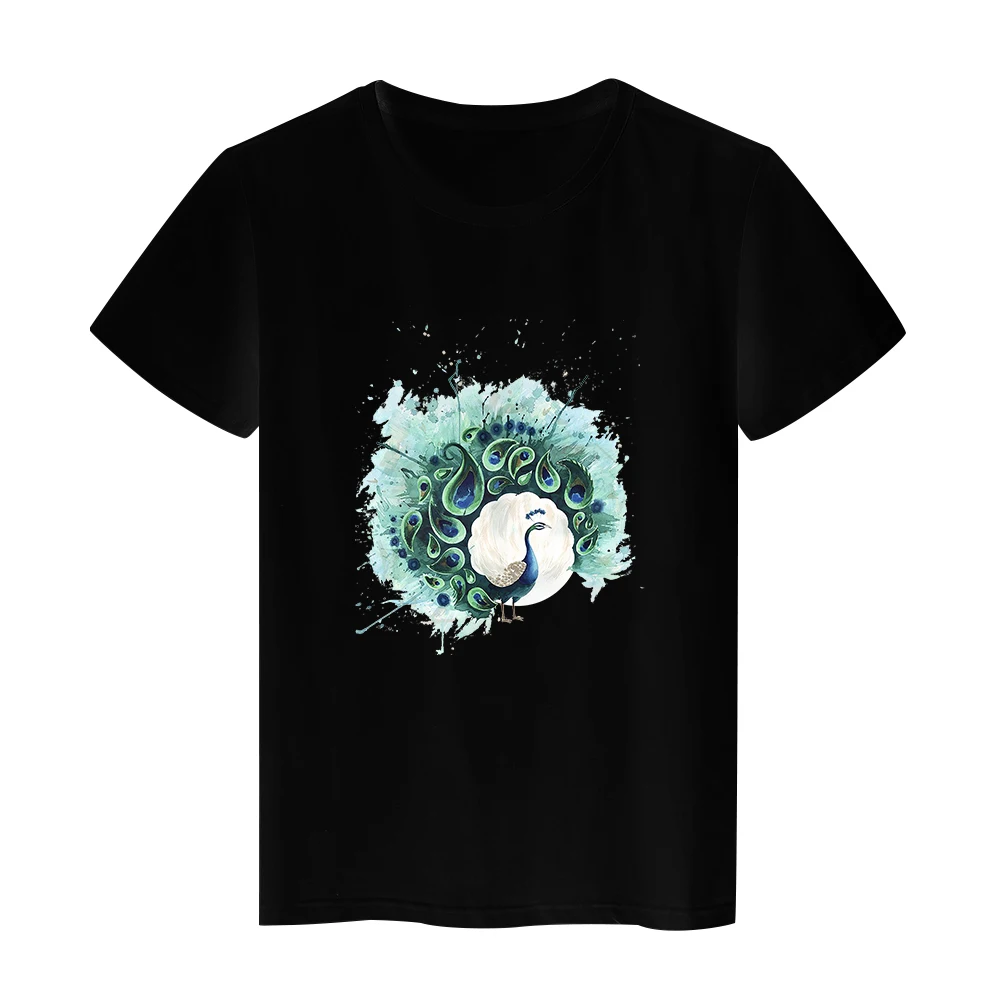 Yeskuni Artsy Alt одежда Павлин Бачата женские топы Футболка Мода Y2K Харадзюку Tumblr