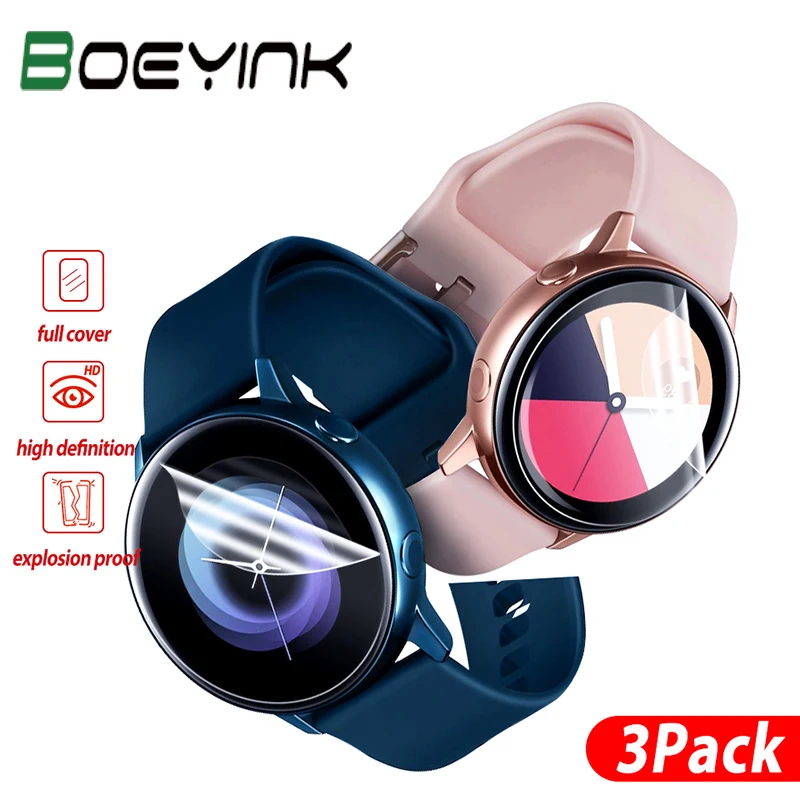 Мягкая Гидрогелевая пленка для Samsung Galaxy Watch Active 1 2 44 мм 40 защитная экрана