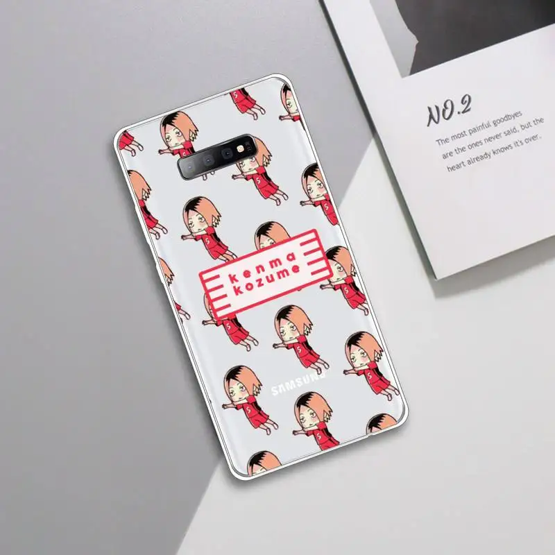 

Kenma Kozume of Haikyuu anime Phone Case Transparent For Samsung Galaxy A 71 21s S note 8 9 10 plus 20 ultra