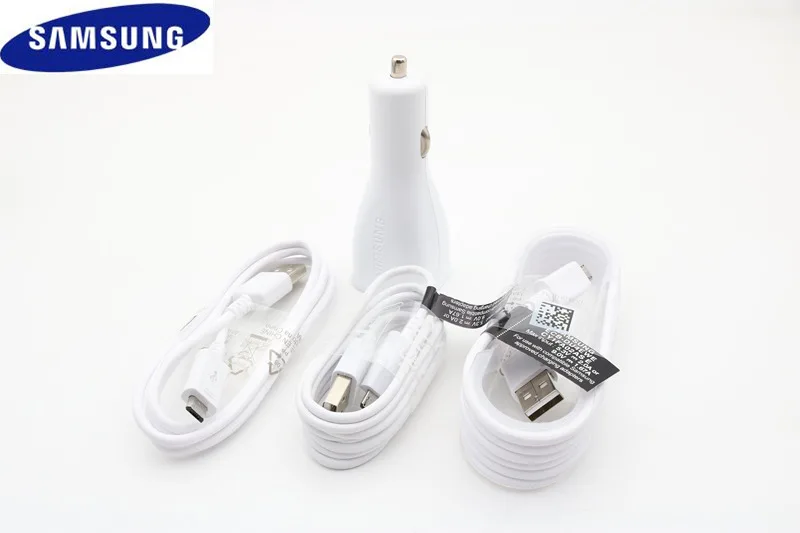 Автомобильное зарядное устройство Samsung с двумя USB-портами адаптер для быстрой