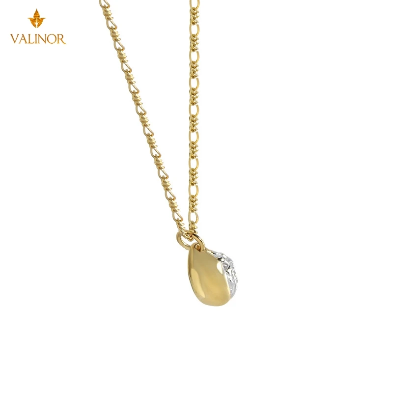 

Simple temperament wild gold and silver meteorite necklace female clavicle chain 925 sterling silver
