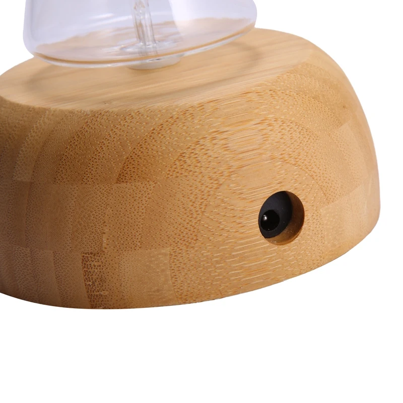 

Glass Reservoir Nebulizing Pure Essential Oil Aromatherapy Diffuser,Auto Shut Off/ Led Light Aroma Humidifier for Home Office Eu