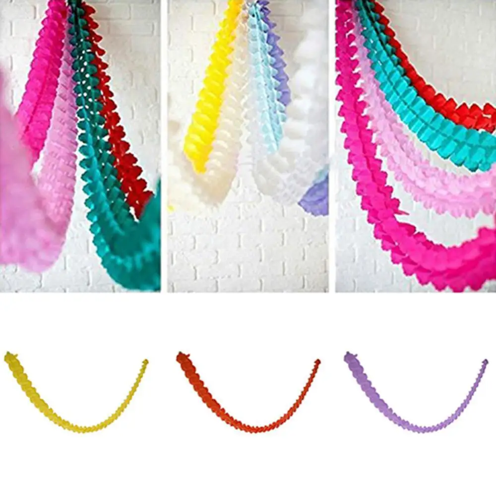 

3 Meters Paper Garland Bunting Banner Birthday Wedding Party Hanging Decoration